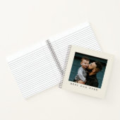 Beste vader ooit volledig foto gepersonaliseerd notitieboek (Binnen)