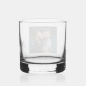 Beste vader ooit volledig foto gepersonaliseerd whisky glas (Achterkant)