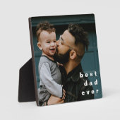 Beste vader ooit volledig foto persoonlijke bedekk fotoplaat (Voorkant)