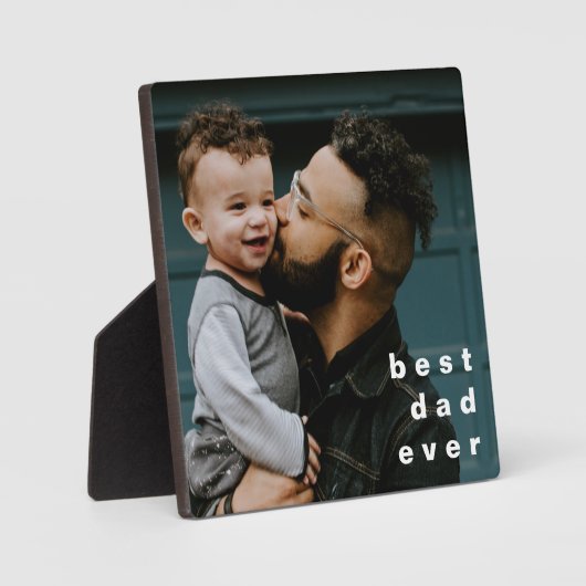 Beste vader ooit volledig foto persoonlijke bedekk fotoplaat (Voorkant)