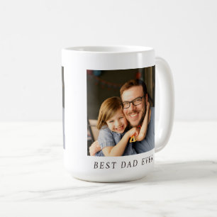 Beste vader ooit volledige foto gepersonaliseerde koffiemok