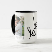 Beste vader ooit Volledige foto persoonlijke koffi Mok (Voorkant links)