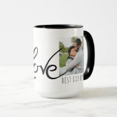 Beste vader ooit Volledige foto persoonlijke koffi Mok (Voorkant rechts)