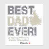 Beste vader ooit voor Vaderdag  Thumb Up Sticker (Vel)