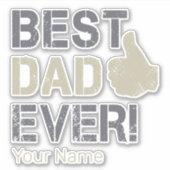 Beste vader ooit voor Vaderdag  Thumb Up Sticker (Voorkant)