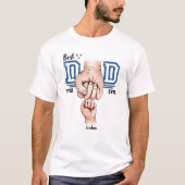 Beste Vader Ooit Vuiststoot T-Shirt - Kinderen Naa (Voorkant)