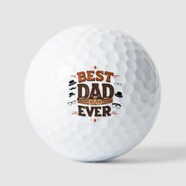 Beste vader ooit waarde Golf Ball - gepersonalisee Golfballen