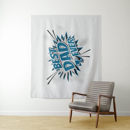 Beste vader ooit wandkleed (In situ)