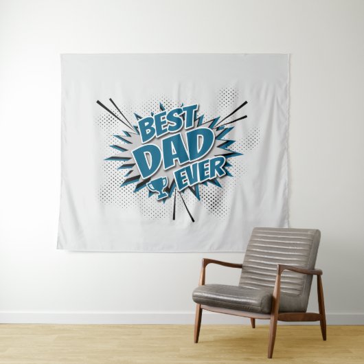 Beste vader ooit wandkleed (In Situ (horizontaal))
