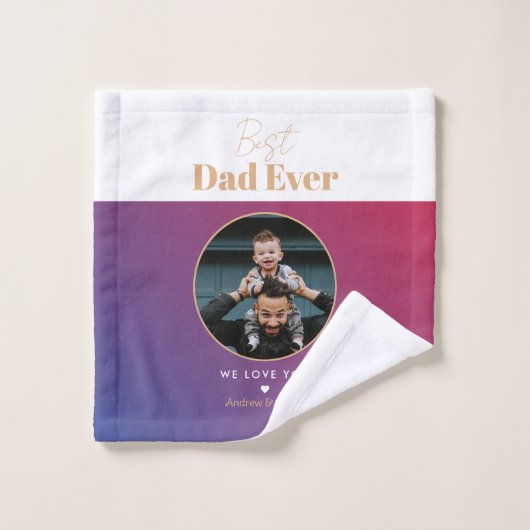 Beste vader ooit washandje (Wasdoekje)