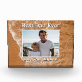 Beste vader ooit water strand zand surf foto templ (Voorkant)