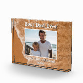 Beste vader ooit water strand zand surf foto templ (Rechts)