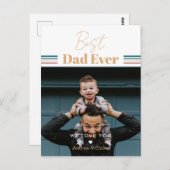 Beste vader ooit We houden van je Briefkaart (Voorkant / Achterkant)