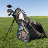 Beste vader ooit We houden van je Golfhanddoek (Groen)