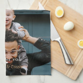 Beste vader ooit We houden van je Theedoek (Quarter Fold)