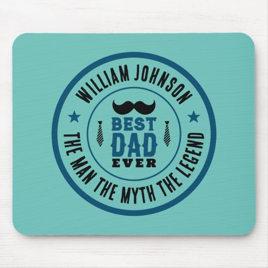 Beste vader ooit  Western Vaderdag Muismat (Voorkant)