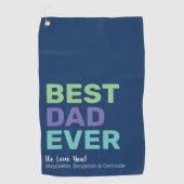 Beste vader ooit - Whimsical Greep Golfhanddoek (Voorkant)