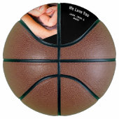 Beste vader ooit zwart 2 Foto modern Name Script Basketbal (Rechts)