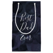 Beste vader ooit zwarte houtskool klein cadeauzakje (Voorkant)