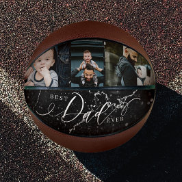 Beste vader ooit zwarte marmer Fathers Dag Collage Basketbal