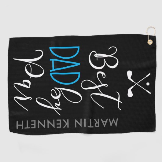 Beste vader op band golfhanddoek (Horizontaal)