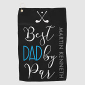 Beste vader op band golfhanddoek (Voorkant)