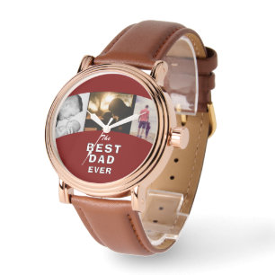 Beste vader op dag 3 Foto Collage Horloge