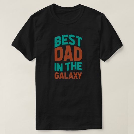 Beste vader op de Galaxy Birthday of Vaderdag T-shirt (Design voorkant)