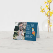 Beste vader op de hele dag van de ruimtevaarder kaart (Gele Bloem)