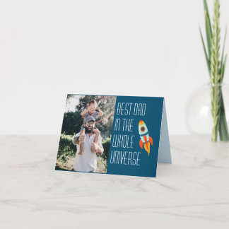 Beste vader op de hele dag van de ruimtevaarder kaart