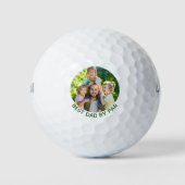 Beste vader op foto Golf Balls Golfballen (Voorkant)