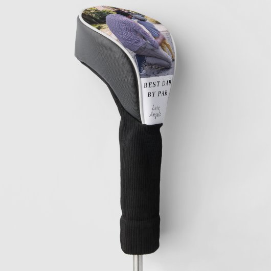 Beste vader op foto op maat golfheadcover (Schuin)