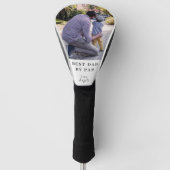 Beste vader op foto op maat golfheadcover (Voorkant)