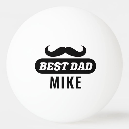 Beste vader op maat gesneden pingpong Ball (Voorkant)