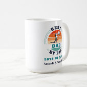 Beste vader op maat van auto's op maat van Daughte Koffiemok (Voorkant rechts)