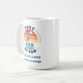 Beste vader op maat van auto's op maat van Daughte Koffiemok (Voorkant links)