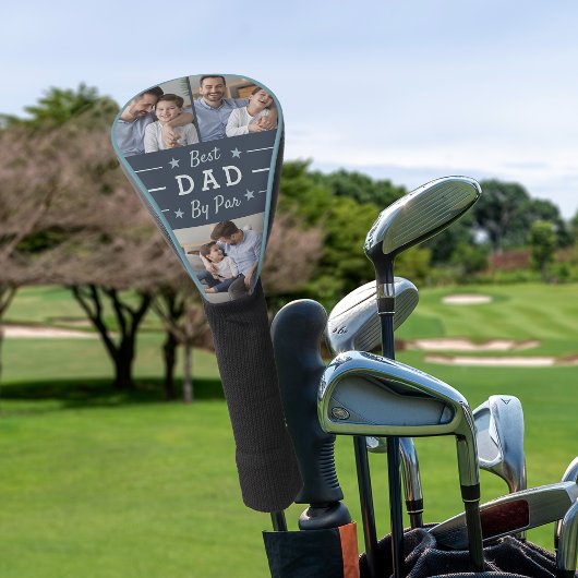Beste vader op papier | 3 Foto Golfheadcover