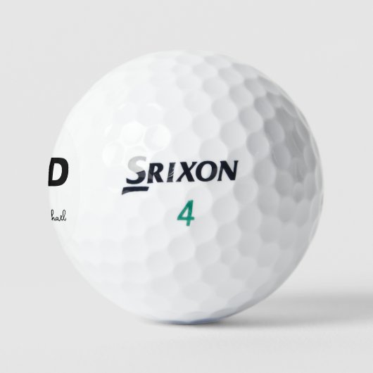 Beste vader op papier, aangepaste naam Vaderdag Golfballen (Logo)