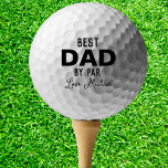 Beste vader op papier, aangepaste naam Vaderdag Golfballen<br><div class="desc">De beste vader van Par Vaderdag Golf Balls. Pas de naam aan zoals gewenst. Kies het merk van de golfballen en verpakkingsgrootte van het optiesmenu.</div>