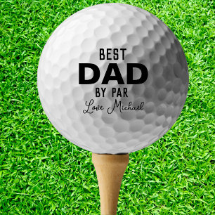 Beste vader op papier, aangepaste naam Vaderdag Golfballen