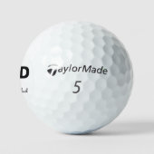 Beste vader op papier, aangepaste naam Vaderdag Golfballen (Logo)