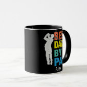 Beste vader op papier, aangepaste naam Vaderdag Mok (Voorkant rechts)