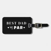 Beste vader op papier bagagelabel (Voorkant horizontaal)