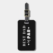 Beste vader op papier bagagelabel (Voorkant verticaal)