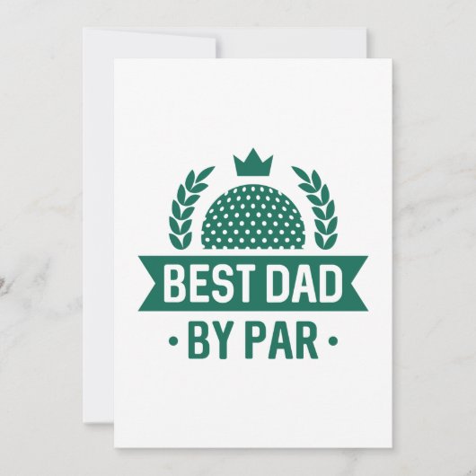 Beste vader op papier bedankkaart (Voorkant)