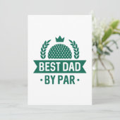 Beste vader op papier bedankkaart (Staand voorkant)