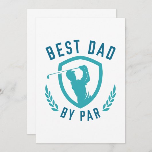 Beste vader op papier bedankkaart (Voorkant / Achterkant)