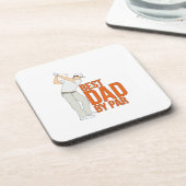 Beste vader op papier bier onderzetter (Linkerzijde)