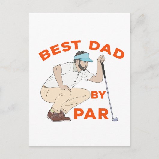 Beste vader op papier briefkaart (Voorkant)