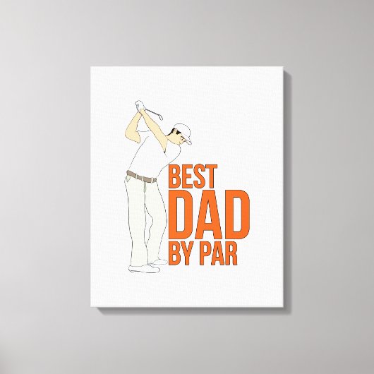 Beste vader op papier canvas afdruk (Voorkant)